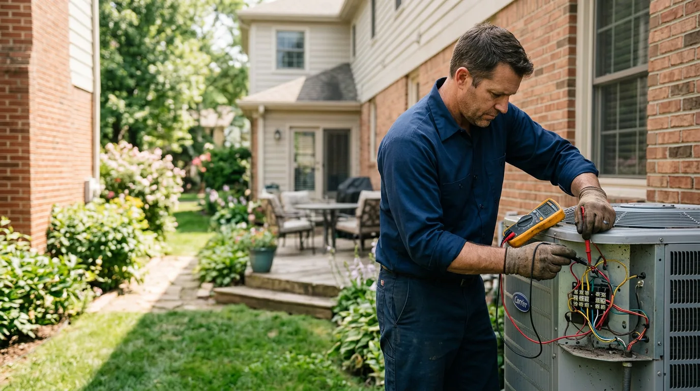 HVAC technician working near Chilmark, MA